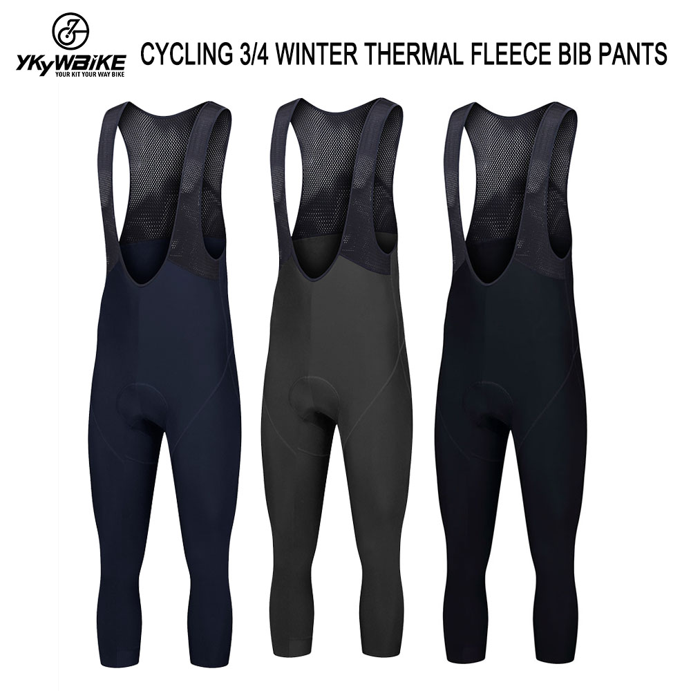 Race Bib - Ykywbike Cycling Bib Pants 3/4 Winter