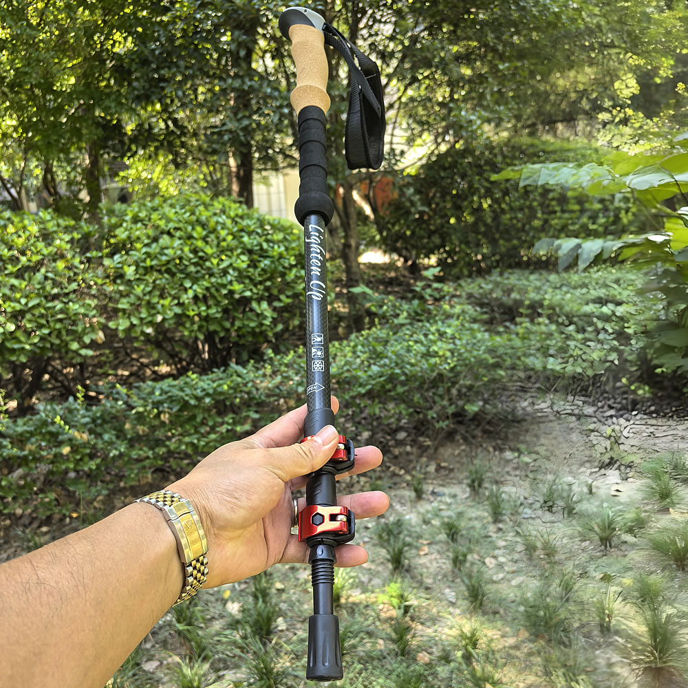 Trekking Pole Carbon - 2Pcs Lightweight Trekking Poles 3 Section