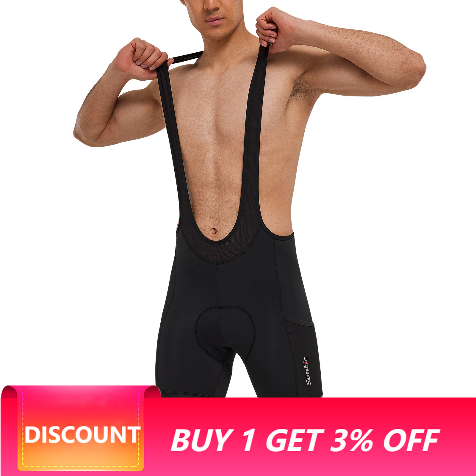 Santic Men Cycling Bib Shorts  - Race Bib recension och pris