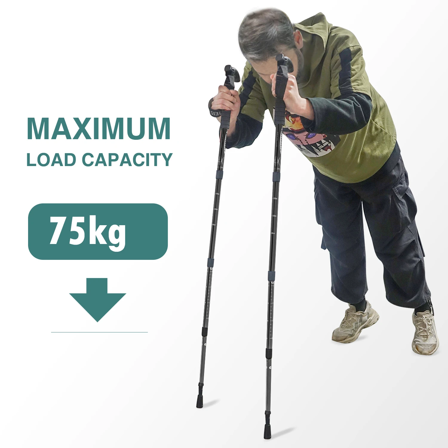 Outdoor Folding Trekkings Pole - Trekking Pole Carbon recension och pris