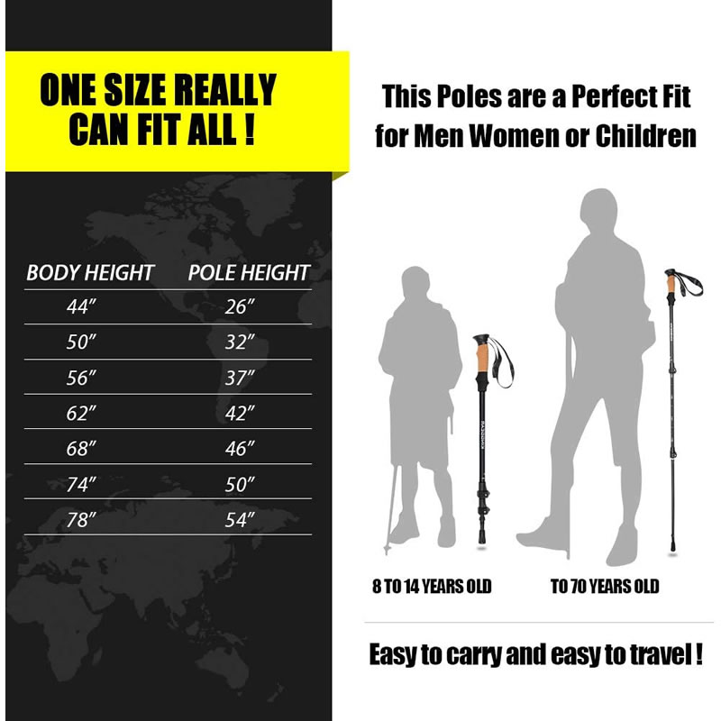2Pcs Lightweight Trekking Pole - Trekking Pole Carbon recension och pris