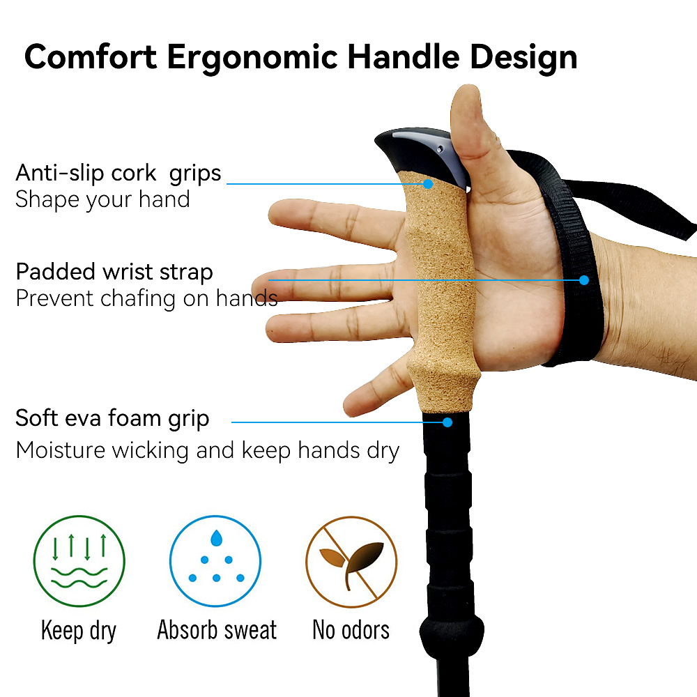 2Pcs Lightweight Trekking Pole - Trekking Pole Carbon recension och pris