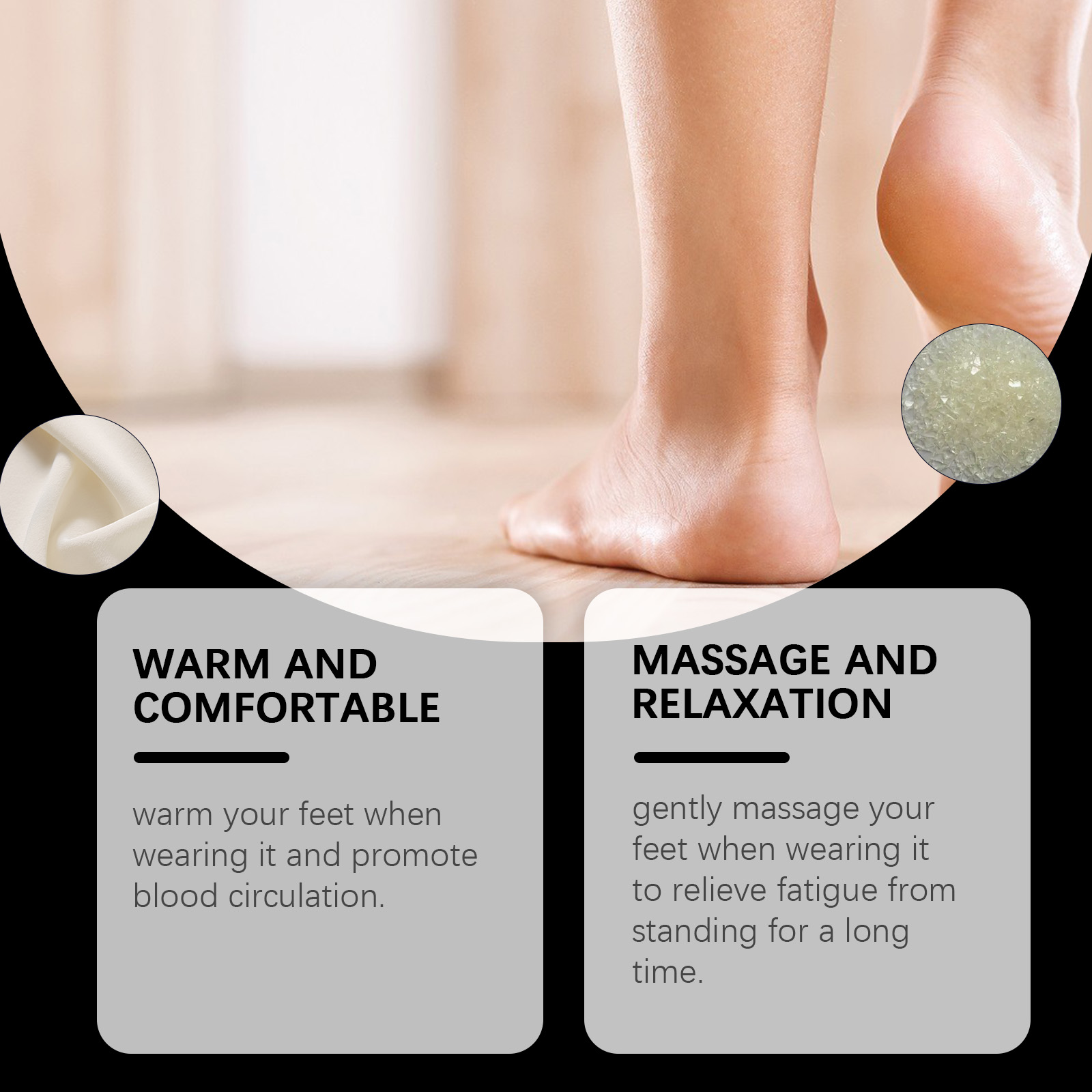 Self-Heating Foot Socks, Skin- - Sports Socks recension och pris