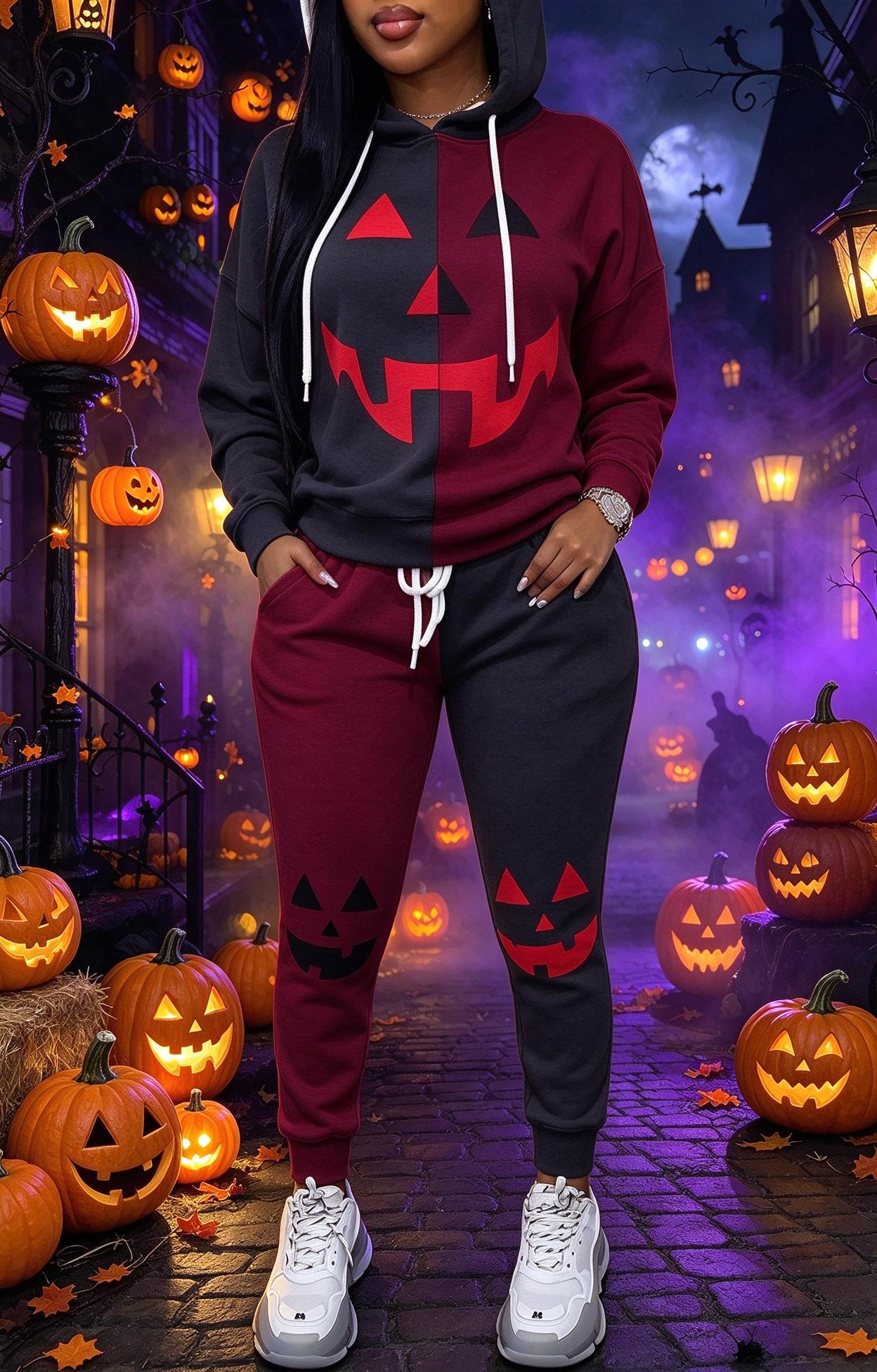 Women Halloween Color Block Ho - Joggers Pants recension och pris