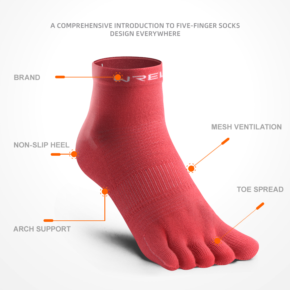 Toe Socks Five‑Toe Running Soc - Sports Socks recension och pris