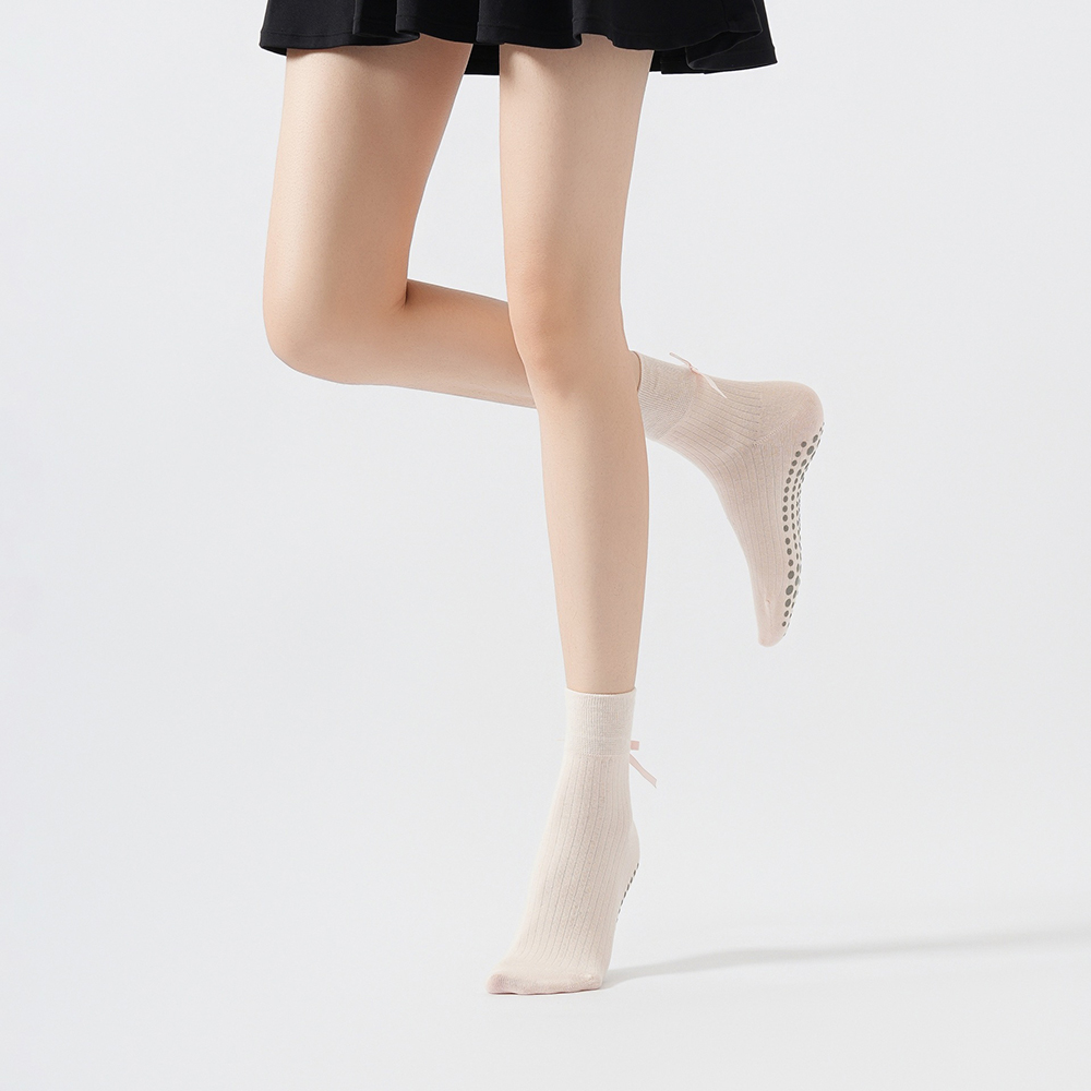 Cute Bowknot Yoga Socks Girls  - Sports Socks recension och pris